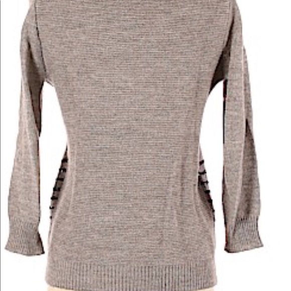 Alpaca Wool Blend - Sequin Striped Sweater - M - Picture 7 of 15